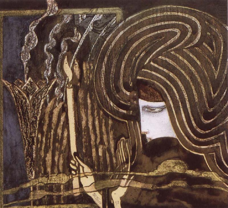 Jan Toorop Soul Searching china oil painting image